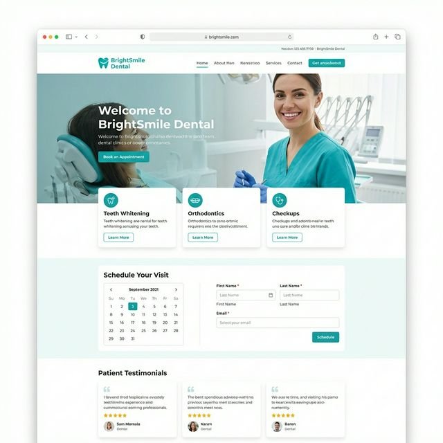 Dentist website demo by NexGenToday