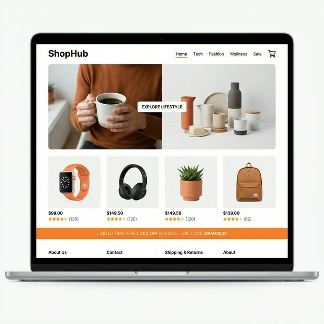 Ecommerce website demo by NexGenToday